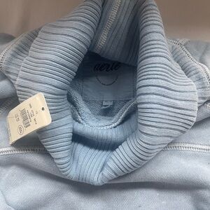 Aerie Light Blue Ribbed Sweater